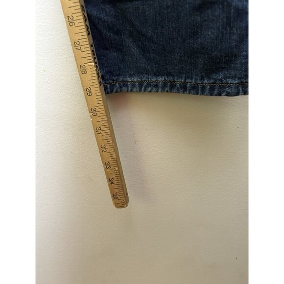 Eddie Bauer Jeans Men Blue Dark Wash Cotton Blend Fleece Lined Straight 36x30 - Picture 7 of 11